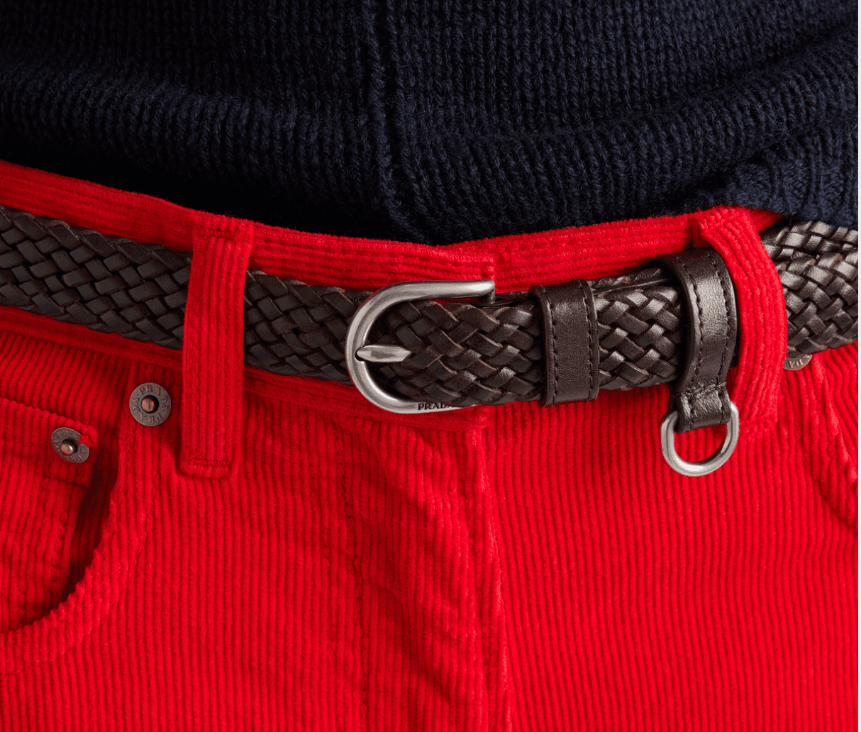 Saffiano Leather Belt
