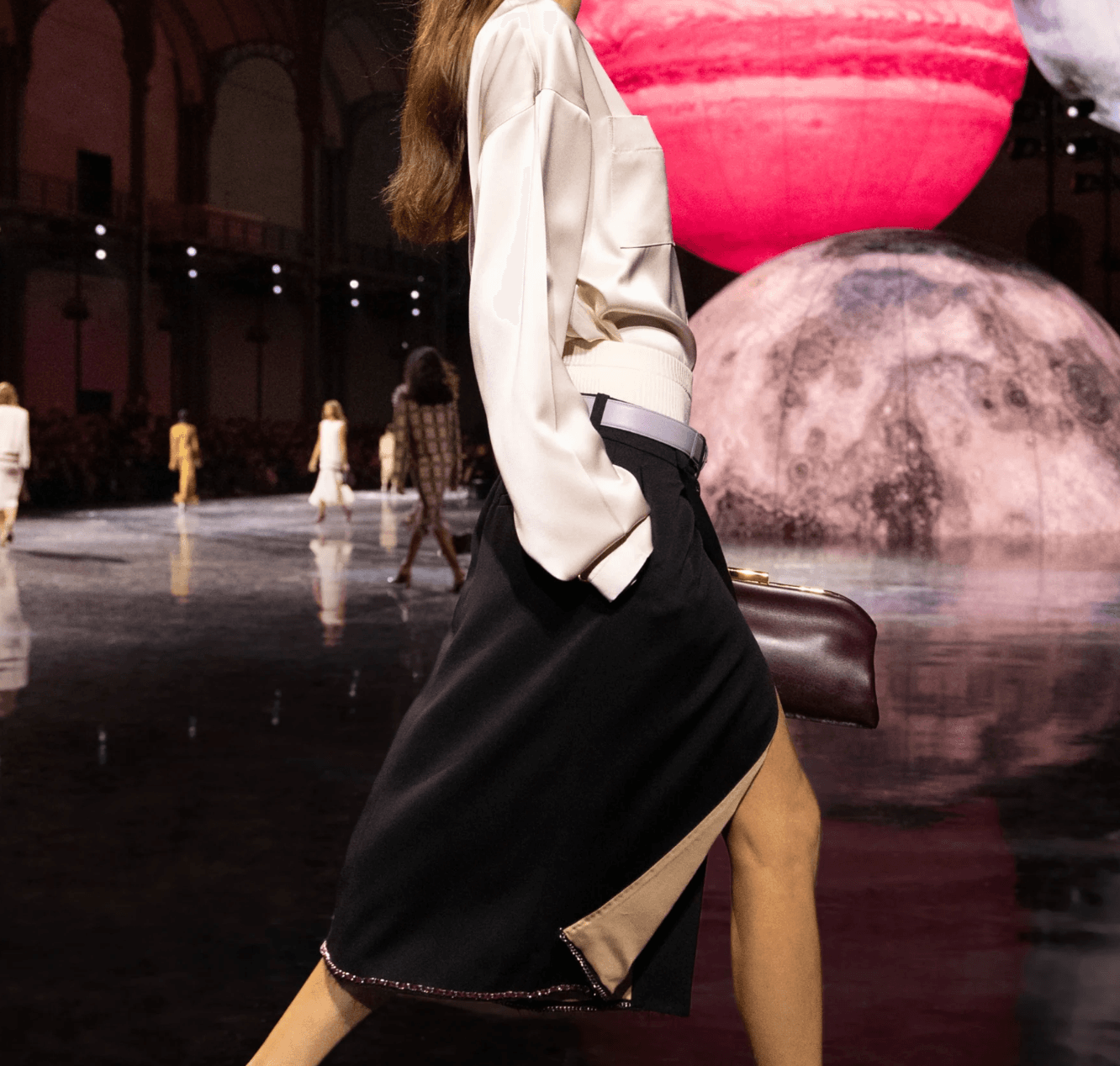 Silk Midi Skirt